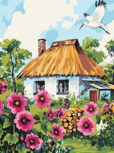 Opakowanie Malowanie po numerach - Malwy przy chacie 30x40cm
