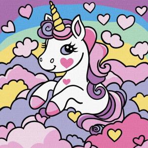 Opakowanie Malowanie po numerach - Marzycielski jednorożec