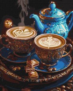 Opakowanie Malowanie po numerach - Melodia kawy metal 40x50cm