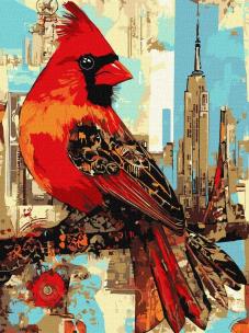 Opakowanie Malowanie po numerach - Miejski ptaszek 30x40cm