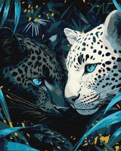 Opakowanie Malowanie po numerach - Niebieskooki metal 30x40cm