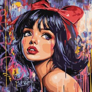 Opakowanie Malowanie po numerach - Nowoczesna Królewna 40x40