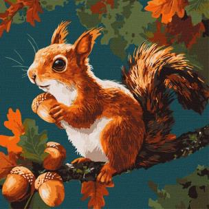 Opakowanie Malowanie po numerach - Orzechowe skarby 40x40cm