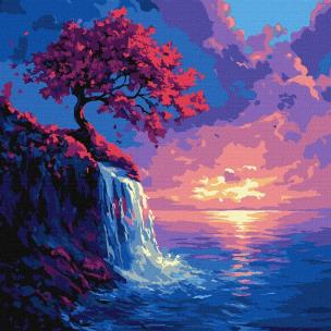 Opakowanie Malowanie po numerach - Sakura w strumieniu 40x40