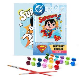 Opakowanie Malowanie po numerach - Superman 25x25cm