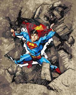 Opakowanie Malowanie po numerach - Superman 40x50cm