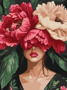 Opakowanie Malowanie po numerach - Tajemnicze piwonie 30x40cm