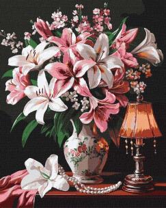 Opakowanie Malowanie po numerach - Wytworne lilie 40x50cm