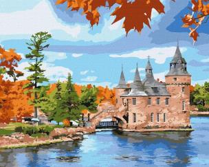 Opakowanie Malowanie po numerach -Zamek na jeziorze 40x50cm