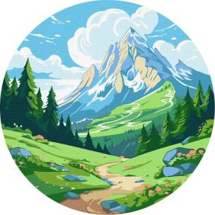 Opakowanie Malowanie po numerach - Zielona Dolina 26cm