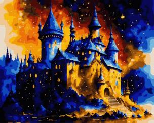 Opakowanie Malowanie po numerach + złota farba - Zamek...