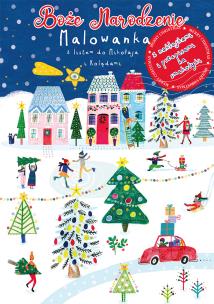 Okładka książki Malowanka Boże Narodzenie z listem do Mikołaja