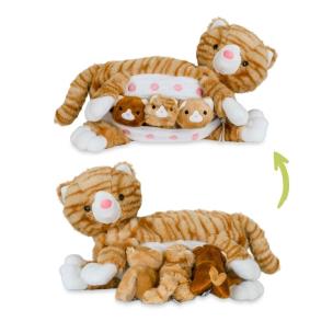 Opakowanie Mama kotek ruda z małymi