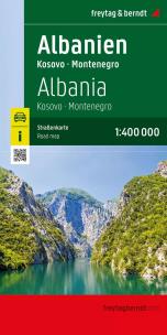 Mapa Albania 1:400 000. Autor: Opracowanie zbiorowe. Multiszop.pl Okładka książki Mapa Albania 1:400 000