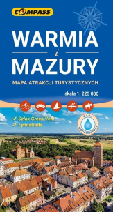 Okładka książki Mapa atrakcji turystycznych Warmia i Mazury