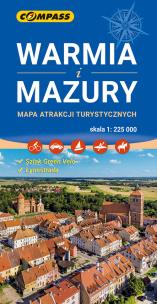 Okładka książki Mapa atrakcji turystycznych - Warmia i Mazury