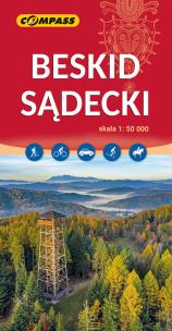 Mapa - Beskid Sądecki 1:50 000. Autor:   Praca zbiorowa. Multiszop.pl Okładka książki Mapa - Beskid Sądecki 1:50 000