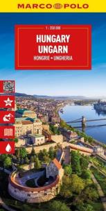 Mapa drogowa Węgry 1:350 000. Autor:   Praca zbiorowa. Multiszop.pl Okładka książki Mapa drogowa Węgry 1:350 000