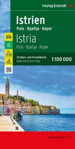 Mapa Istria Pula 1:100 000. Autor: Opracowanie zbiorowe. Multiszop.pl Okładka książki Mapa Istria Pula 1:100 000