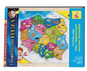 Opakowanie Mapa magnetyczna Polski