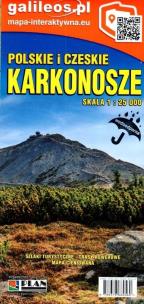 Okładka książki Mapa - Polskie i Czeskie Karkonosze 1:25 000