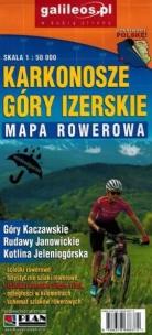 Okładka książki Mapa rowerowa - Karkonosze, Góry Izerskie 1:50 000
