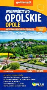 Okładka książki Mapa samocho-krajoznawcza - Woj. Opolskie 1:190000