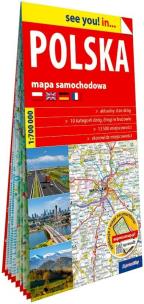 Okładka książki Mapa samochodowa Polska 1:700 000 w.2027