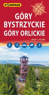 Okładka książki Mapa turystyczna - Góry Bystrzyckie, Góry Orlickie