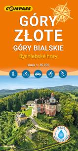 Okładka książki Mapa turystyczna - Góry Złote laminowana