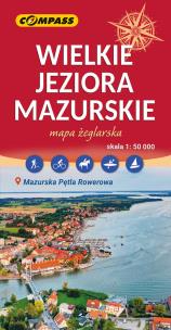 Mapa - Wielkie Jeziora Mazurskie. Autor:   Praca zbiorowa. Multiszop.pl Okładka książki Mapa - Wielkie Jeziora Mazurskie