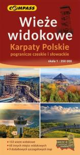 Okładka książki Mapa - Wieże widokowe Karpaty Polskie 1:350 000