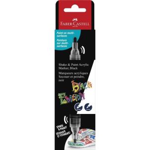Marker akrylowy Black Edition czarny FABER-CASTELL. Wydawca: Faber Castell. Multiszop.pl Opakowanie Marker akrylowy Black Edition czarny FABER-CASTELL