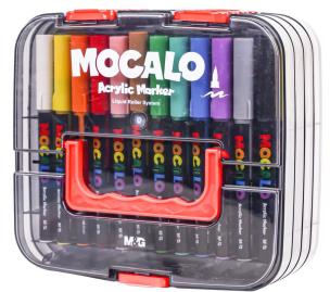 Opakowanie Marker akrylowy Mocalo MG pędzelkowy 48 kolorów w skrzynce