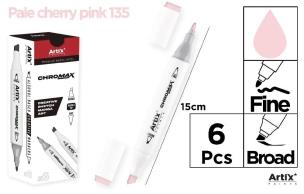 Opakowanie Marker Chromax z 2 końcówk. cherry pink 135 (6szt)
