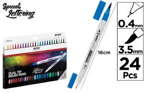 Opakowanie Marker dwustronny pędzelkowy 24 kolory