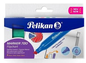 Opakowanie Marker Flipchart 720 4kol. PELIKAN