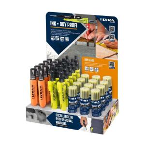 Marker konstrukcyjny INK+DRY Profi display. Wydawca: LYRA. Multiszop.pl Opakowanie Marker konstrukcyjny INK+DRY Profi display