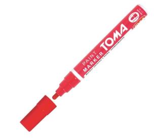 Opakowanie Marker olejowy czerwony 1szt TOMA