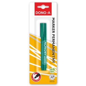 Opakowanie Marker permanentny okrągła końcówka zielony Dong-a blister
