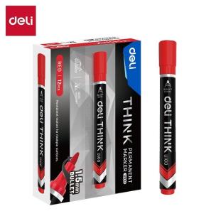 Opakowanie Marker permanentny okrągły 1,5mm czerwony (12szt)