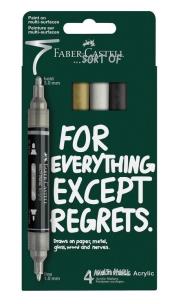Opakowanie Markery akrylowe Multimark 4kol. FABER CASTELL