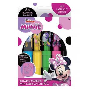 Opakowanie Markery dmuchane Minnie 6 sztuk + szablony