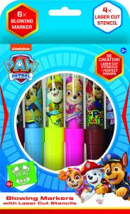 Opakowanie Markery dmuchane Paw Patrol 6 sztuk + szablony