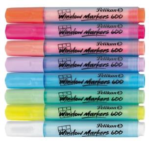 Opakowanie Markery do szkła 8 kolorów PELIKAN