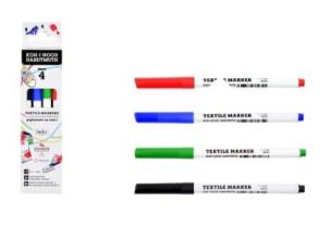 Opakowanie Markery do tkanin1,2mm 4 kolory
