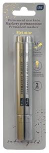 Opakowanie Markery metaliczne Silver/Gold 2szt