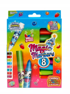 Markery pachnące magiczne 8szt. Wydawca: Scentos. Multiszop.pl Opakowanie Markery pachnące magiczne 8szt