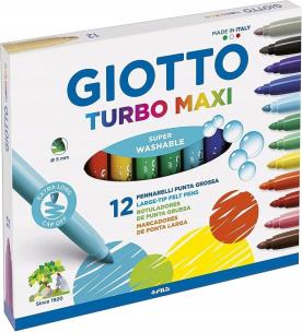 Opakowanie Markery Turbo Maxi 12 kolorów GIOTTO