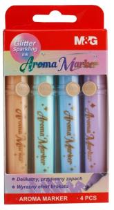 Opakowanie Markery zapachowe brokatowe 4 kolory mix M&G